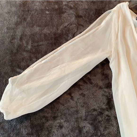NWOT ROMWE White Chiffon Minidress - Picture 10 of 16